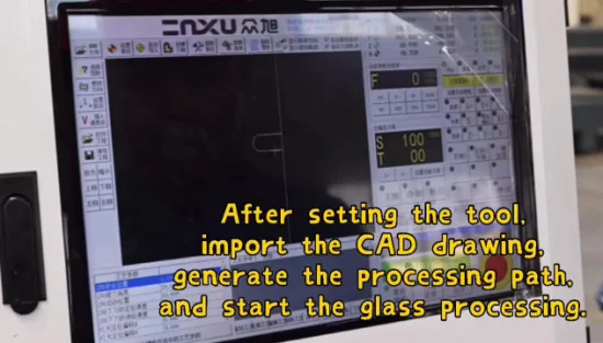 Zxx-E0725 厚鋼 CNC ガラス機械木工センター